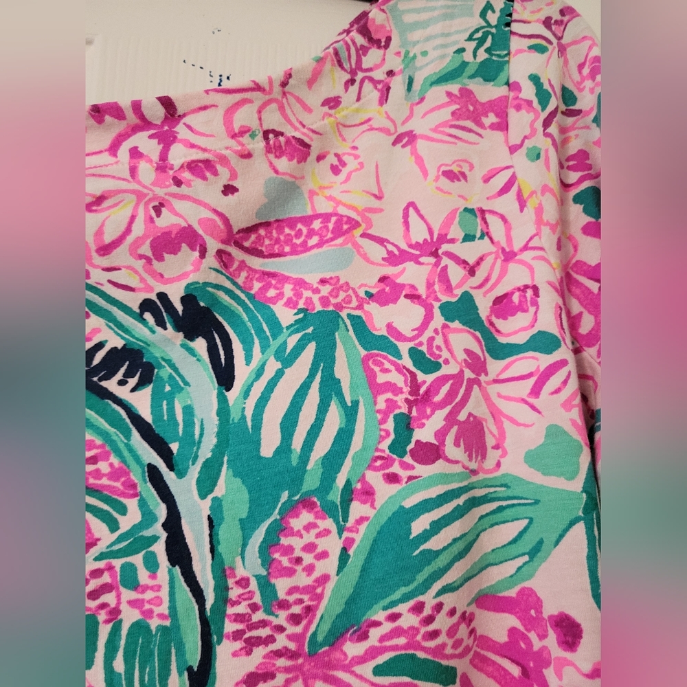 🌸Lilly Pulitzer Fontaine Top in "Multi via Flora"🌸 - Picture 6 of 13
